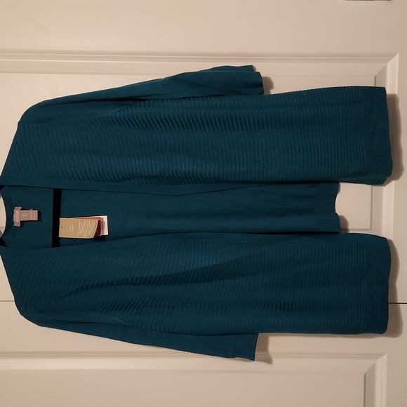 Dylan 3/4 sleeve cardigan Poseidon color size 3 - Picture 3 of 5